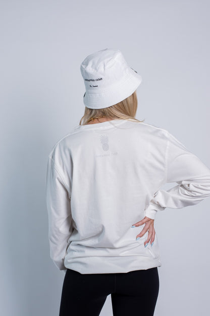 Long Sleeve 'Pineapple DRANK' Shirt (White & Black)